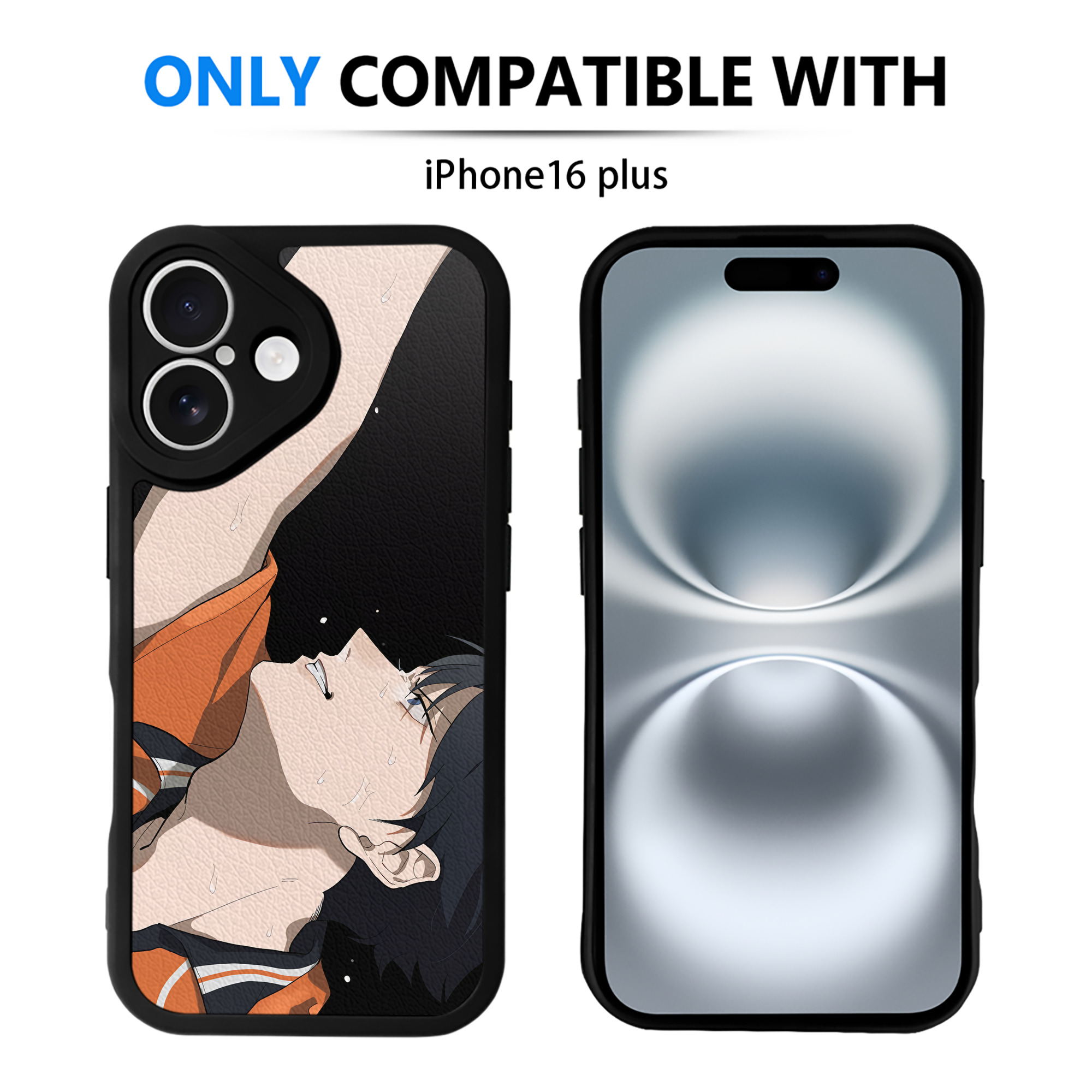 （画像用） ハイキュー!! Haikyu!! 【iPhone 16シリーズ対応】シリコンスマホケース（レザー調） 材質：シリコン